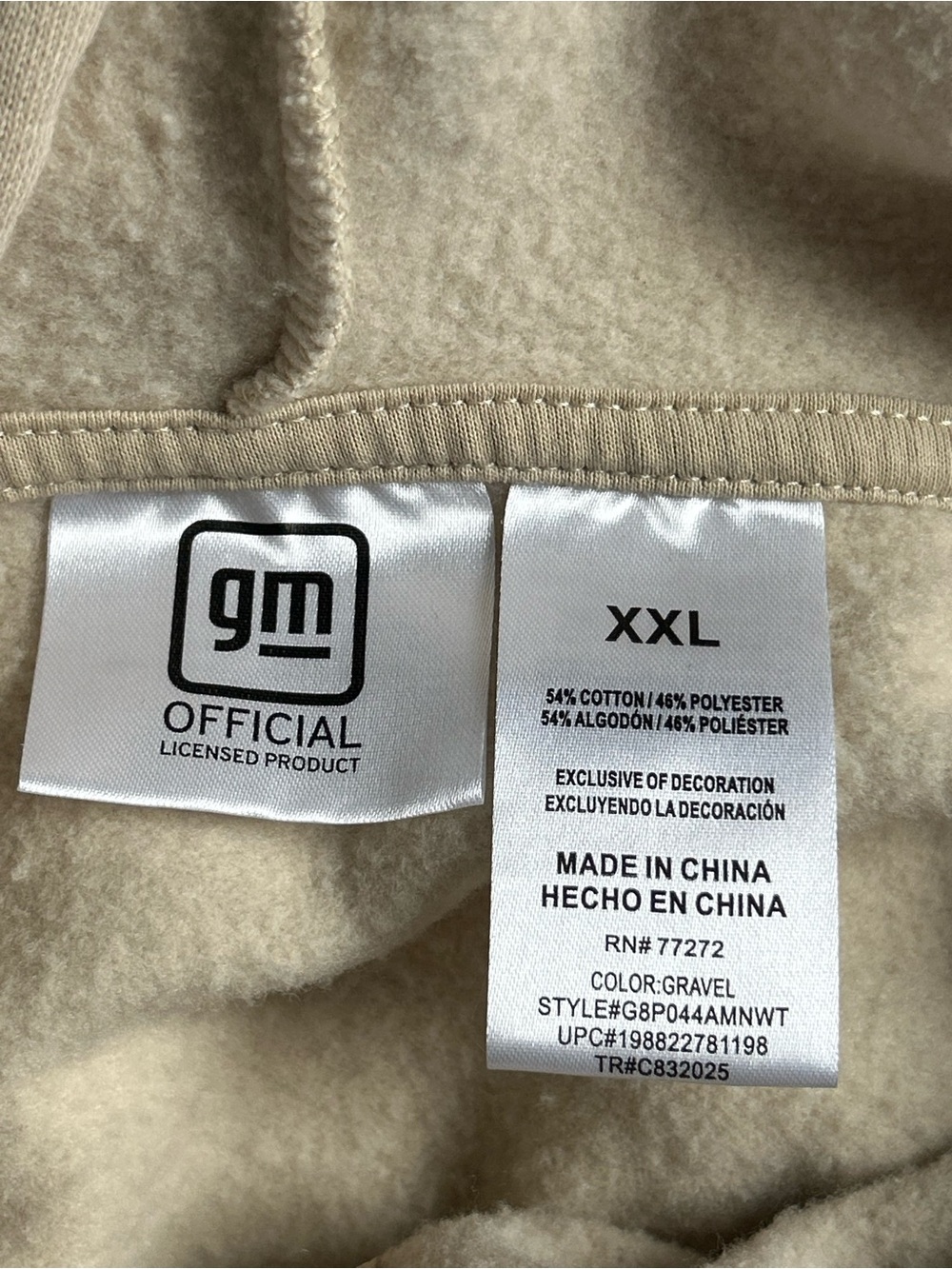 Blazer Cream Graphic Zip-Up Hoodie xxl - Picture 8 of 10